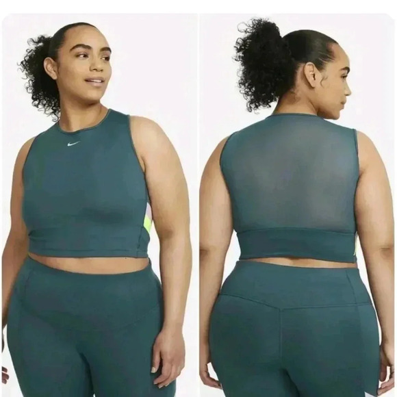 Nike-Crop top colorblock training bra - Picture 1 of 9